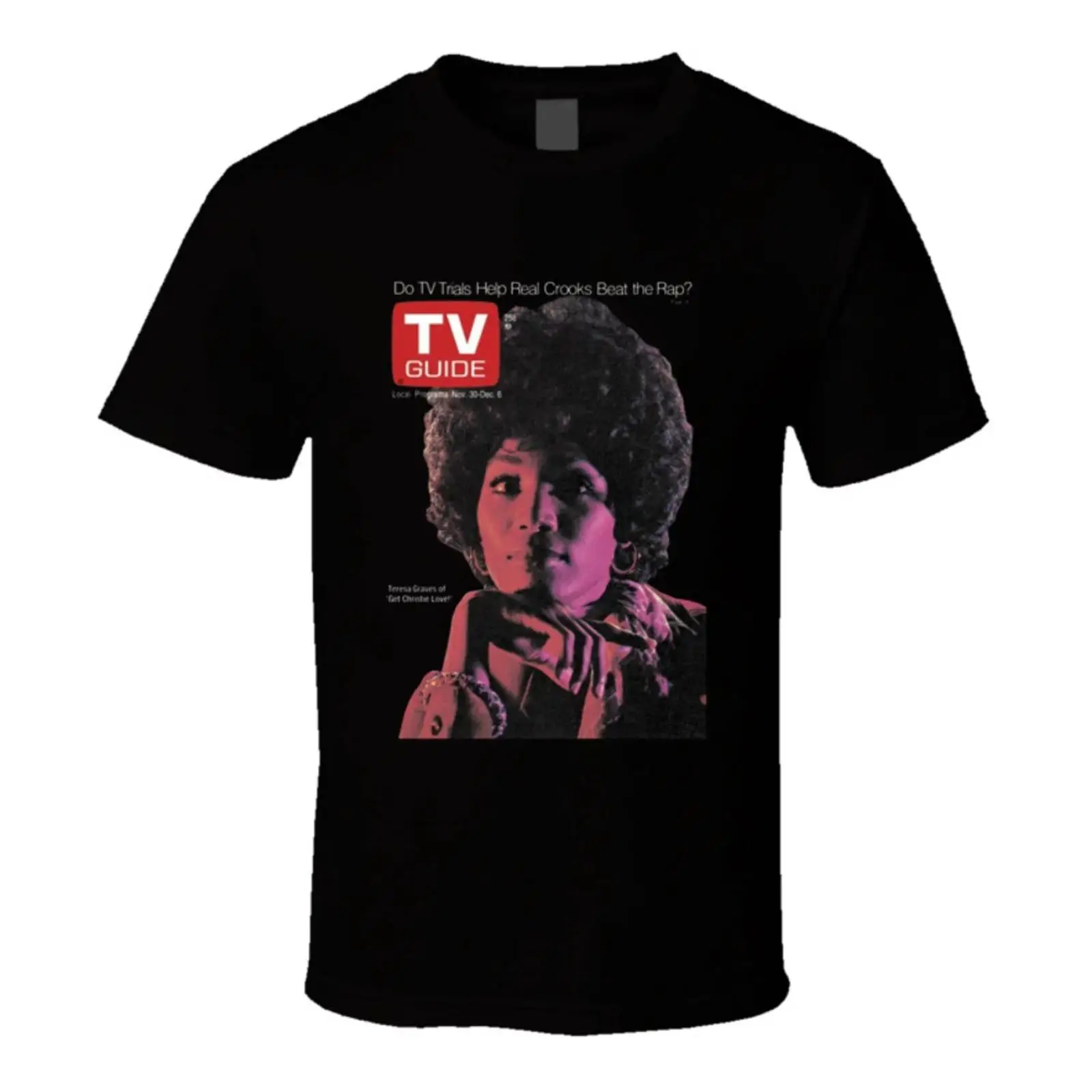Mens Fashion Magazines - Camiseta Vintage Christie Love Tv Magazine,