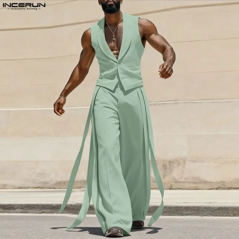 Men'S Fashion For Summer - Conjuntos Masculinos INCERUN: Colete Sem Mangas