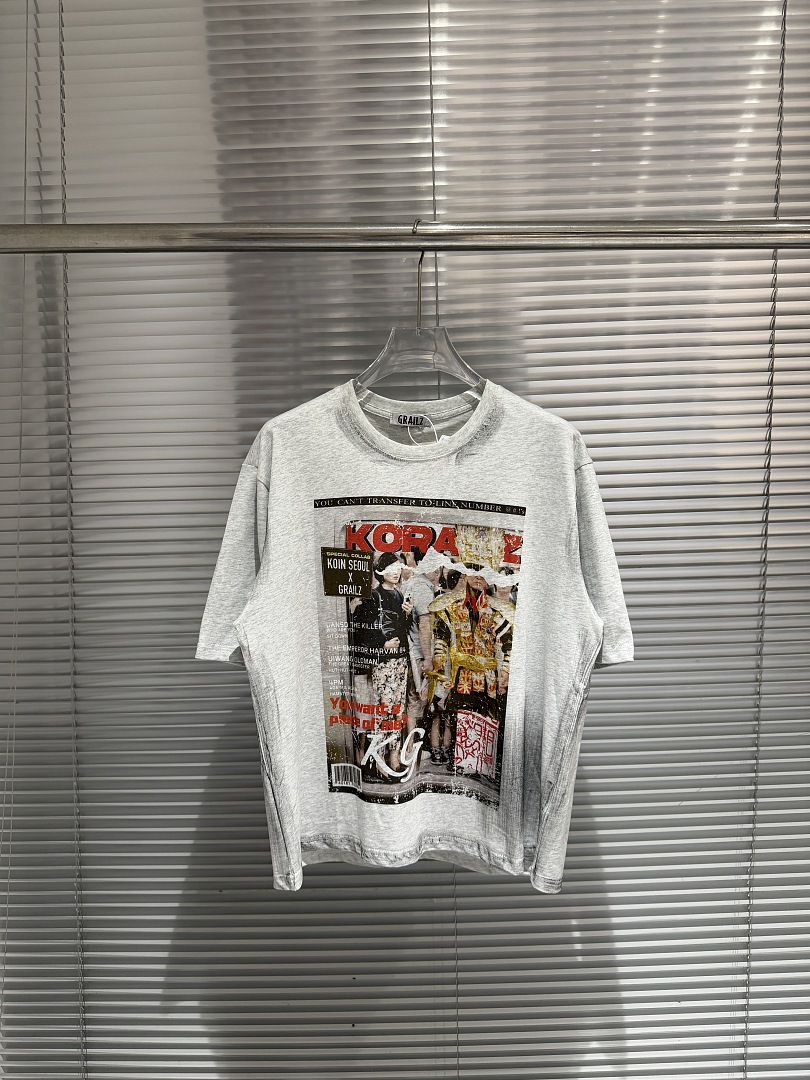 Mens Fashion Magazines - Camiseta Oversized de Manga Curta Estilo