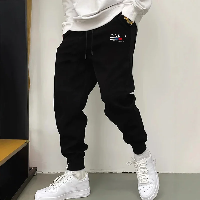 Men'S Fashion Paris 2025 - Masculino streetwear casual conforto calças de