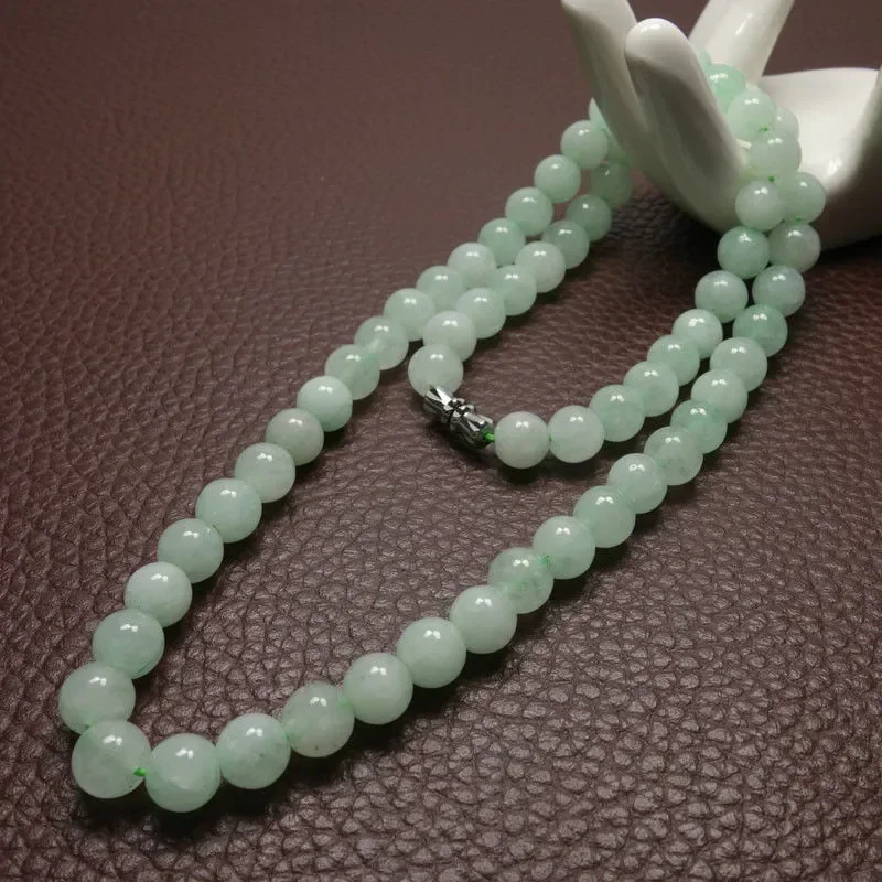 Men'S Fashion Designer - Colar de contas de jade verde