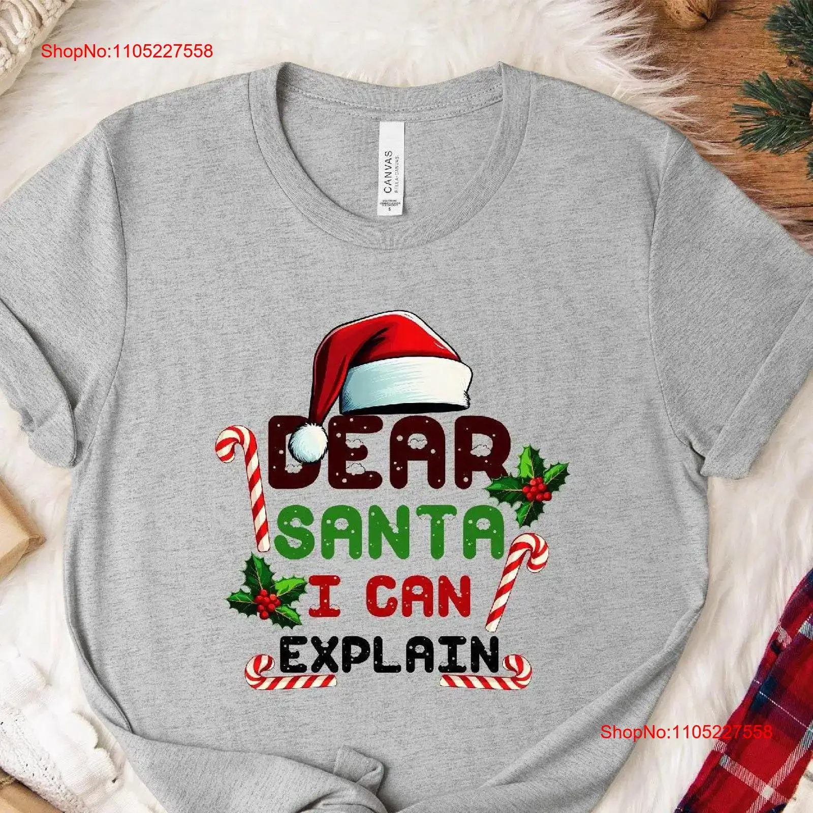 Men'S Fashion Explained - Camiseta Dear Santa I Can Explain,