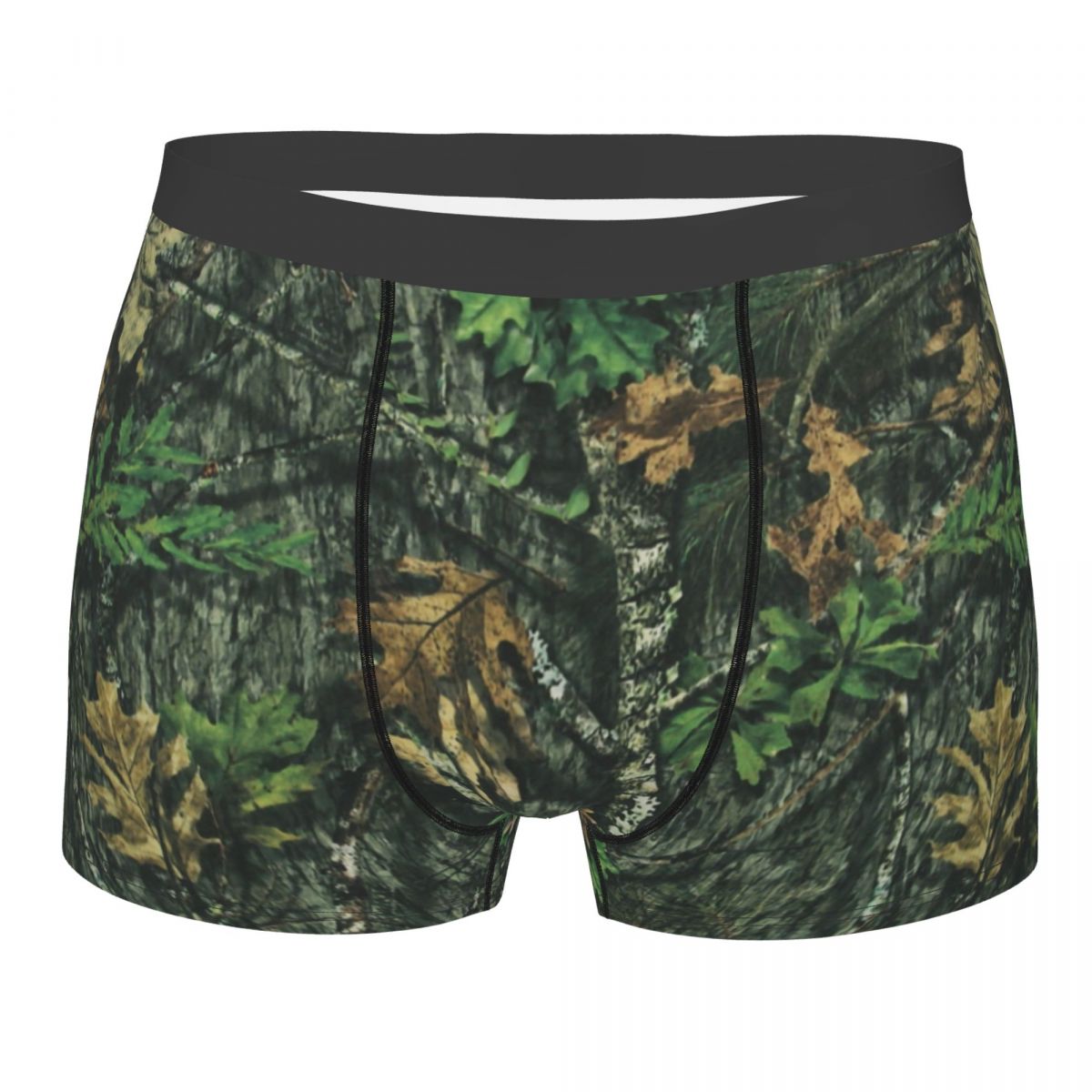 Men'S Fashion Underwear - Cuecas Boxer Masculinas de Camuflagem Elásticas