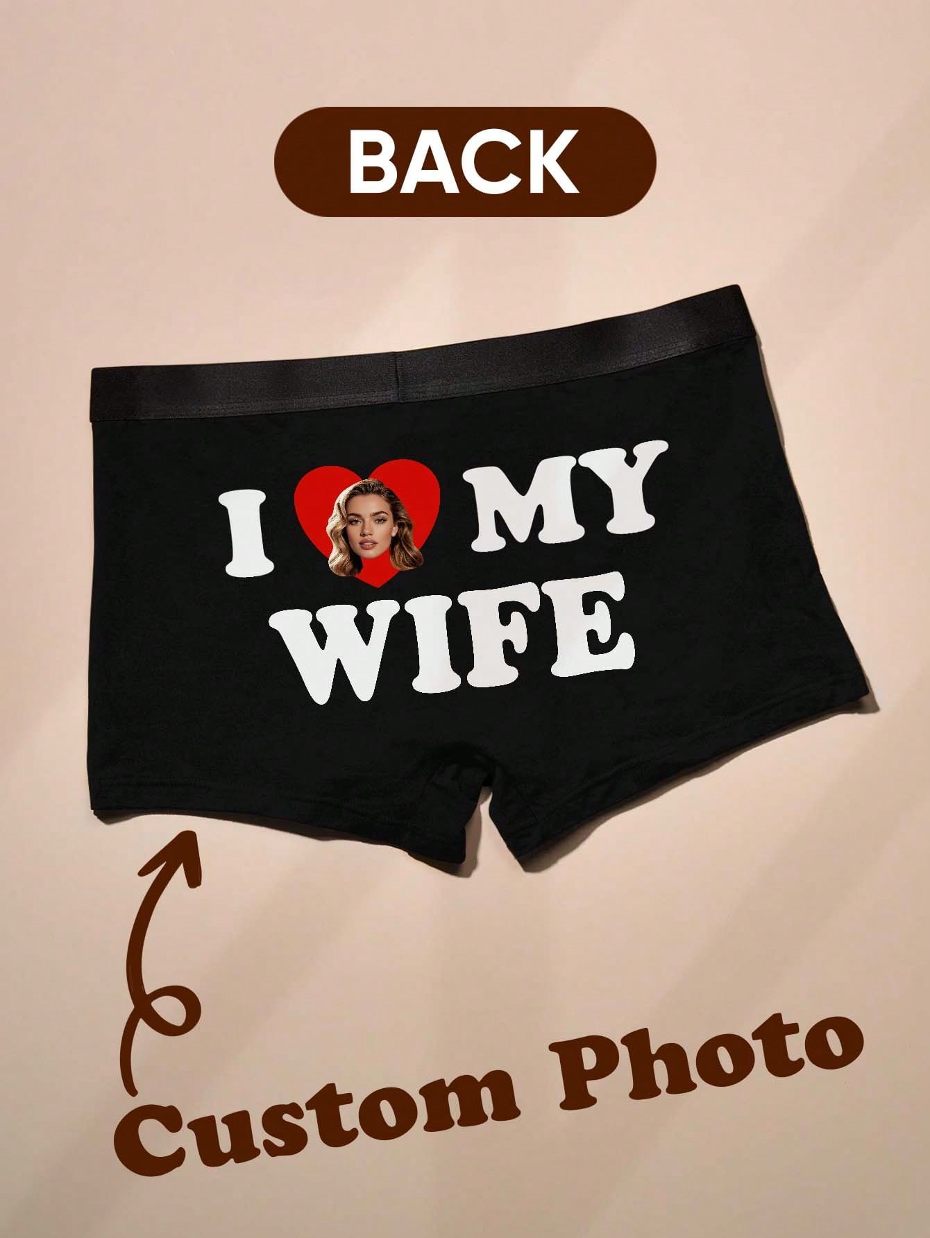 Men'S Fashion Underwear - Cuecas Personalizadas com Foto para Homens,