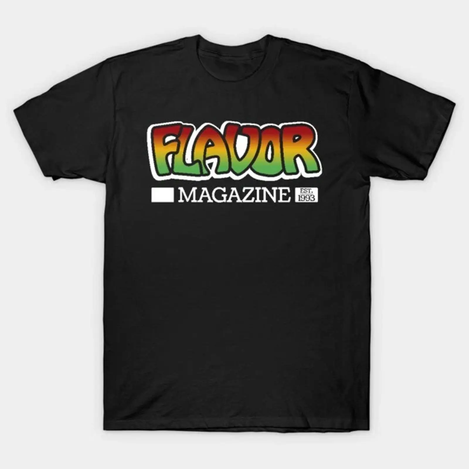Mens Fashion Magazines - Camiseta Flavor Magazine vintage lavada unissex,
