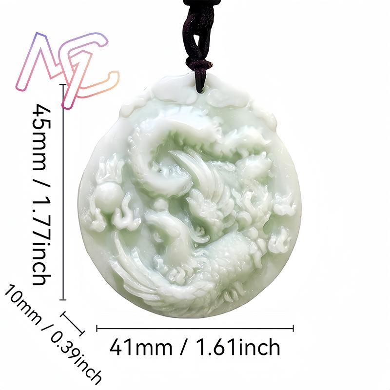 Natural Real Jade Phoenix Cola - Men'S Fashion Designer avaliação e preço