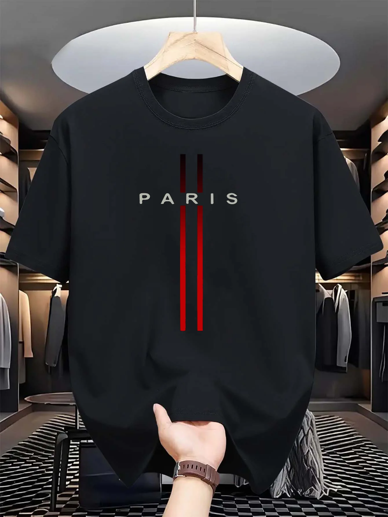Novo modelo 2025, camiseta mas - Men'S Fashion Paris 2025 avaliação e preço