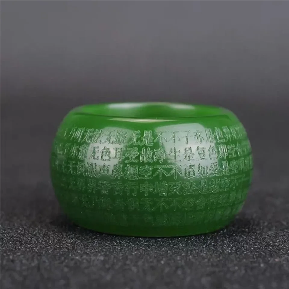 Anel de Jade Verde Natural 22m - Men'S Fashion Designer avaliação e preço
