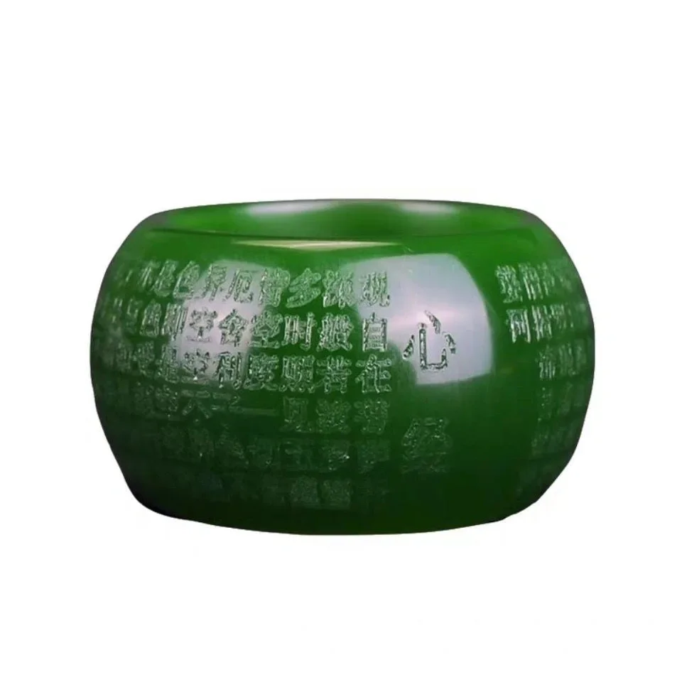 Anel de Jade Verde Natural 22m - Men'S Fashion Designer avaliação e preço