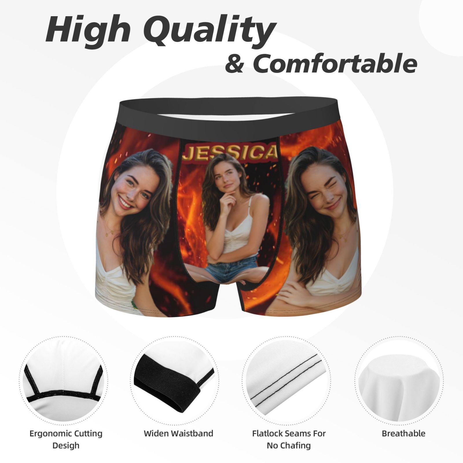 Cueca boxer personalizada com  - Men'S Fashion Underwear avaliação e preço