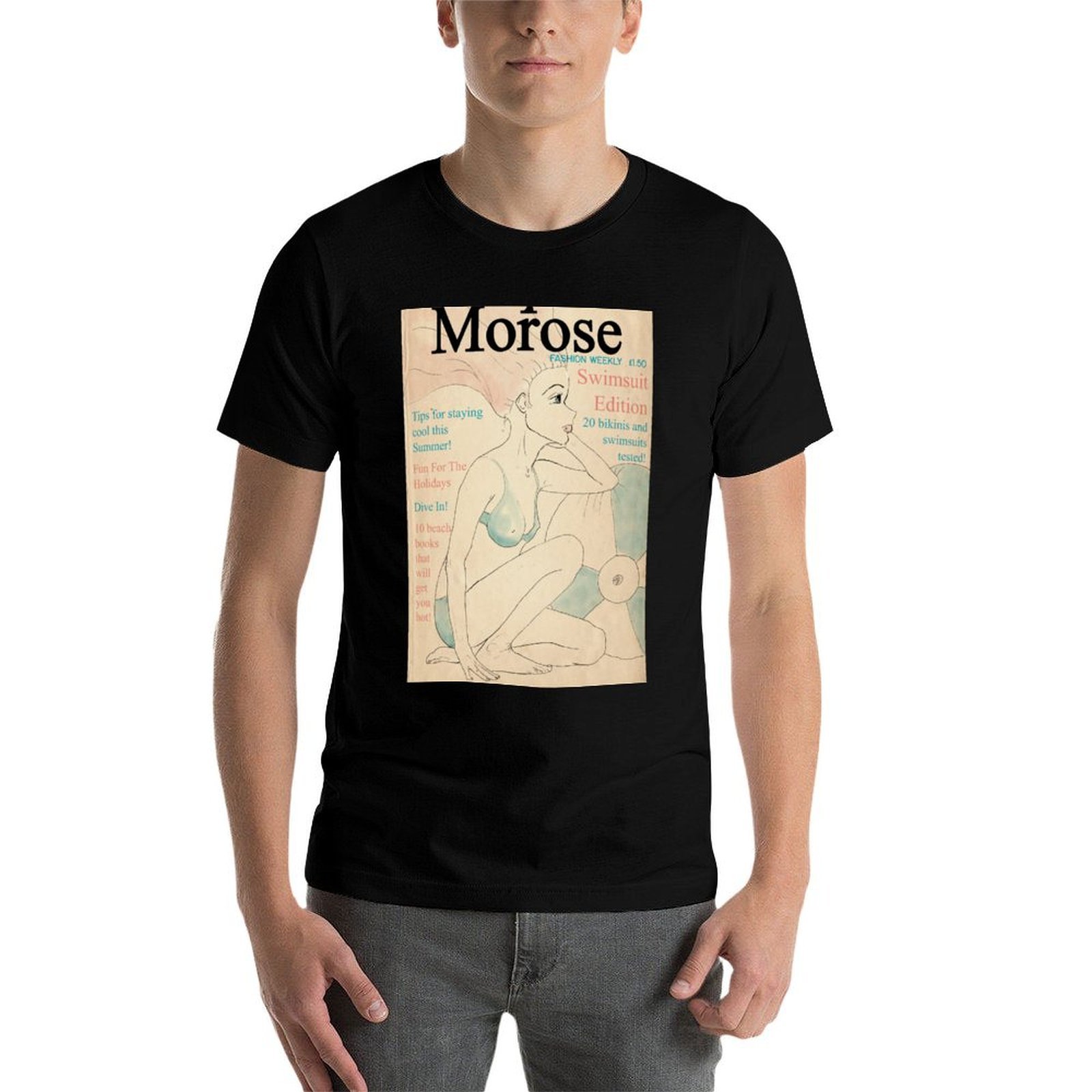 Camiseta com estampa de capa d - Mens Fashion Magazines avaliação e preço
