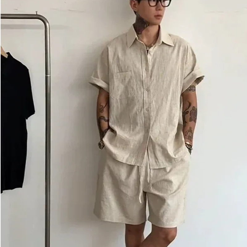 Conjunto Masculino de Linho e  - Linen Shirt Summer avaliação e preço