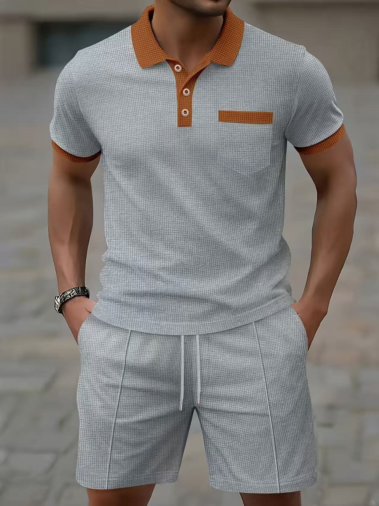 Conjunto de camiseta polo e sh - Men'S Fashion Videos avaliação e preço