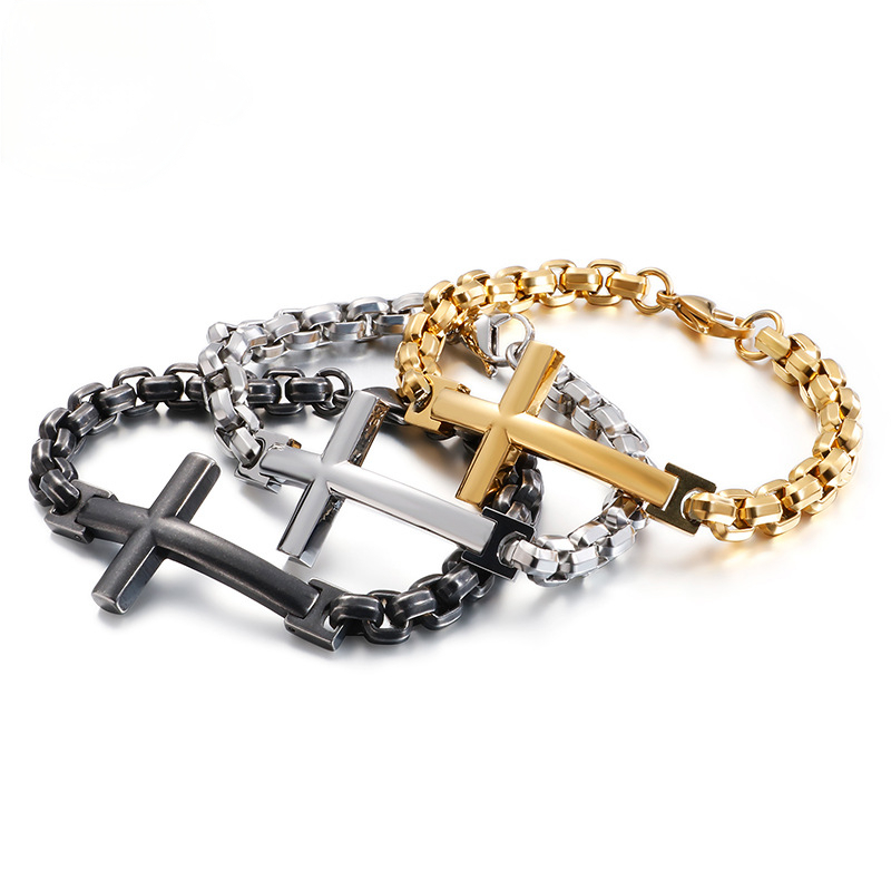 Nova pulseira masculina em aço - Men'S Fashion Jewelry Bracelets avaliação e preço