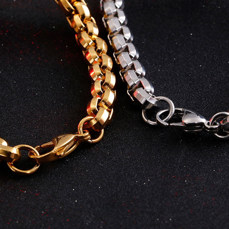 Nova pulseira masculina em aço - Men'S Fashion Jewelry Bracelets avaliação e preço