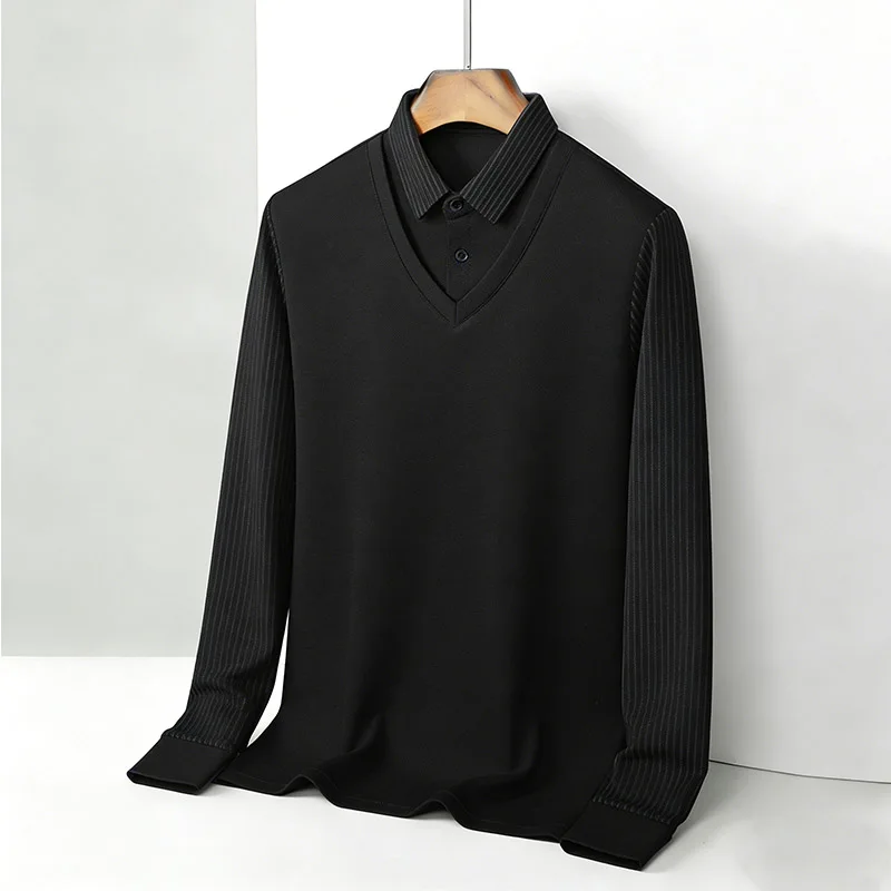 Camisa falsa masculina de duas - Fashion Mens Shirt avaliação e preço