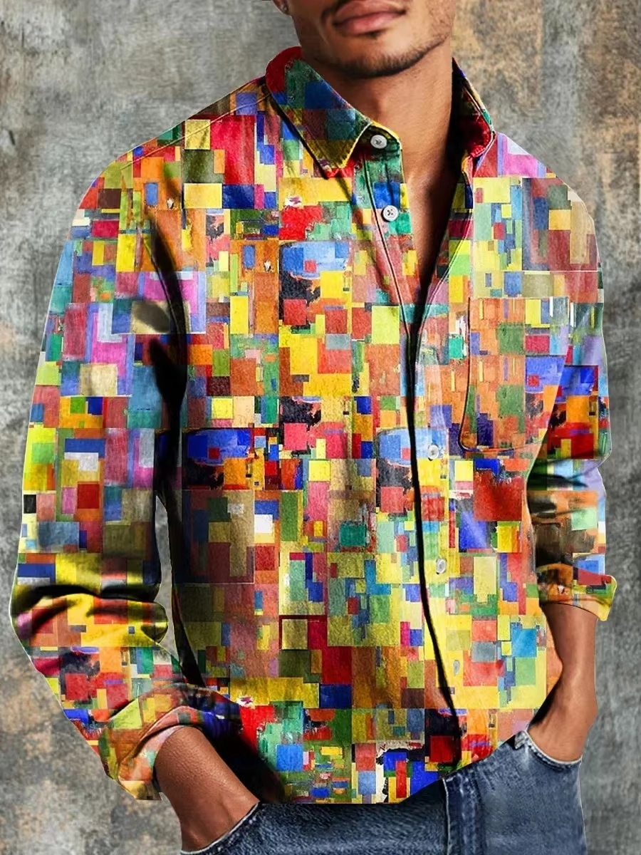 Camisa Casual Masculina de Lin - Fashion Mens Shirt avaliação e preço