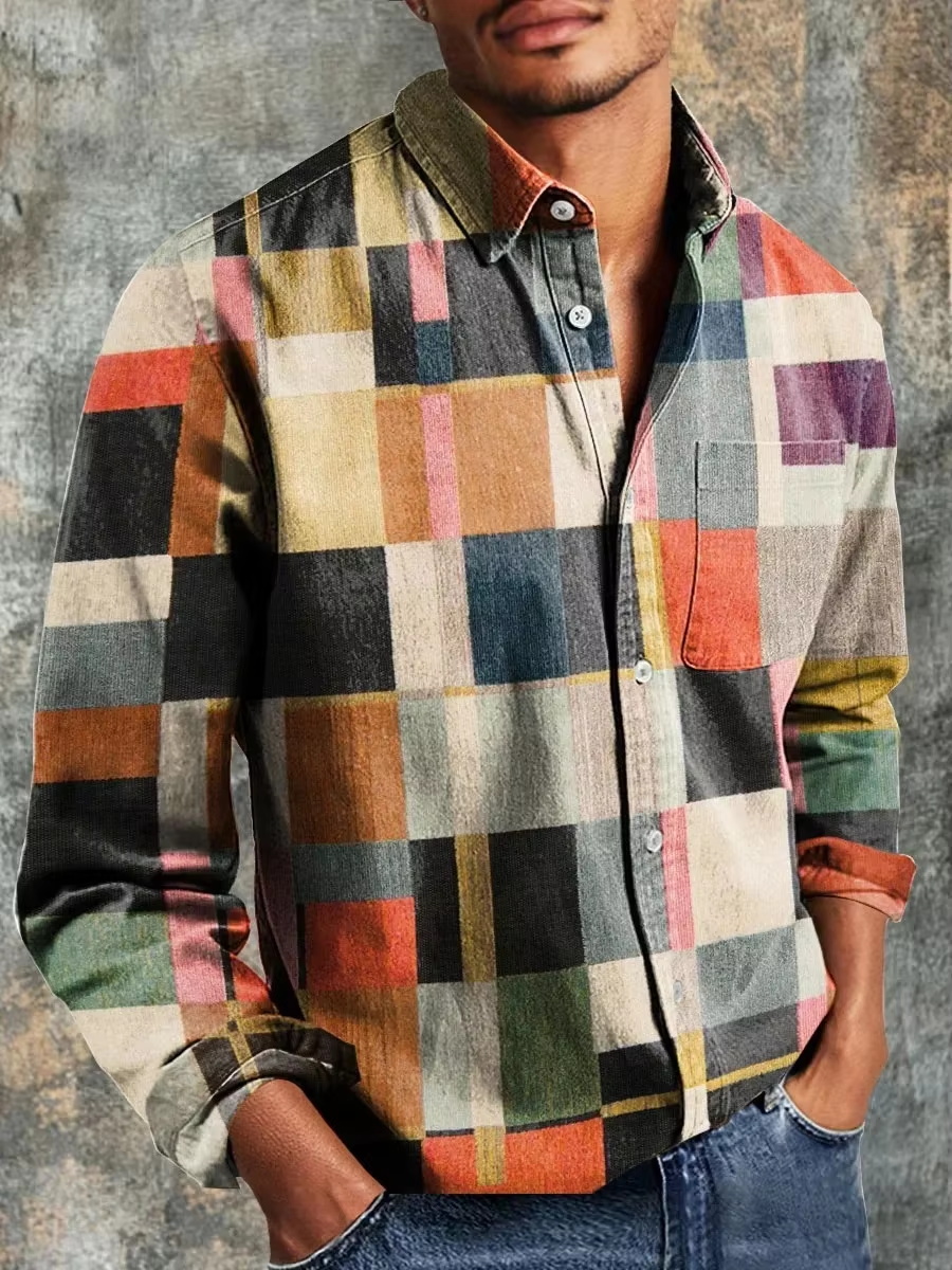Camisa Casual Masculina de Lin - Fashion Mens Shirt avaliação e preço