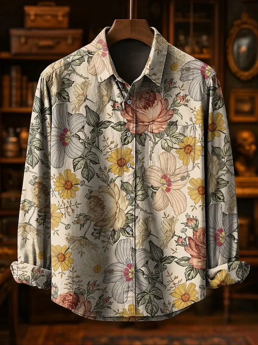 Camisa Casual Masculina de Lin - Fashion Mens Shirt avaliação e preço
