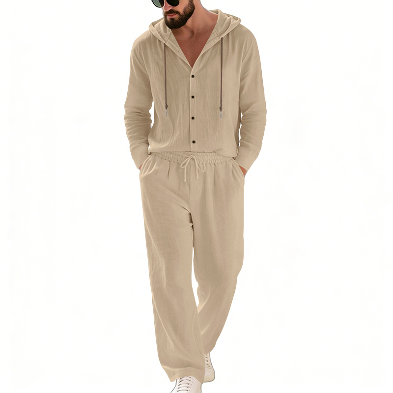 Conjunto Masculino de Linho Ca - Linen Shirt Summer avaliação e preço